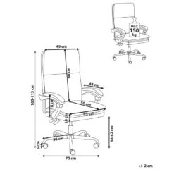 SERENE - Bureaustoel - Lichtbeige - Kunstleer -Leen Bakker Winkel 03234c0f2c114c359a3e8b5d2796d46a