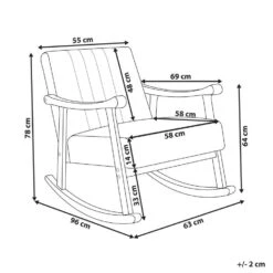 LEKNES - Schommelstoel - Gebroken Wit - Bouclé -Leen Bakker Winkel 03acc92803bf4a88b80a9fb2ded91a1c