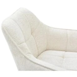 CLP Eetkamerstoel Scott Zwart Frame - Stof - Creme -Leen Bakker Winkel 05d34e1b3c5240538d7e58f5177ae151