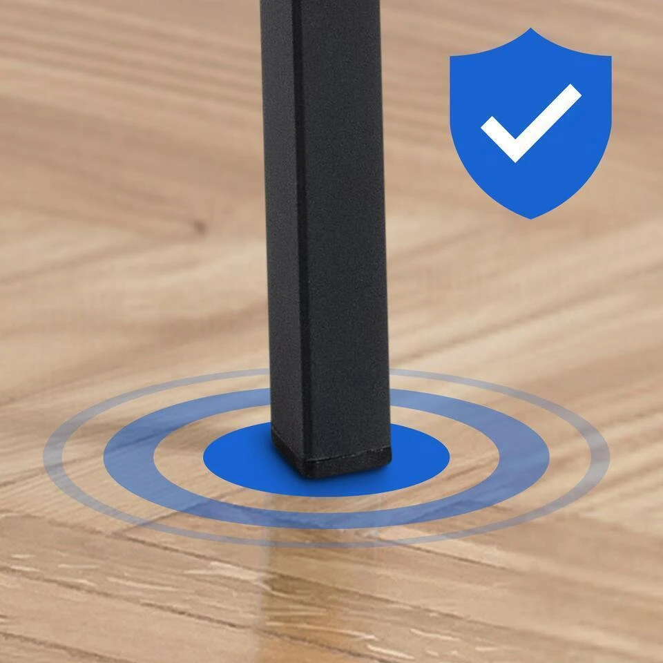 CLP Barkruk Damaso Zwart Frame - Stof - Creme 8 CLP Barkruk Damaso Zwart Frame - Stof - Creme - Afbeelding 6