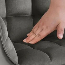 CLP Set Van 2 Eetkamerstoel Tirana Zwart Frame - Fluweel - Antraciet -Leen Bakker Winkel 07b0ccdbcf0148159f0ebc641ce00160