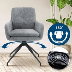 CLP Eetkamerstoel Pickett Stof - Grijs -Leen Bakker Winkel 0803908cb2024249b82fbbe4661d4787