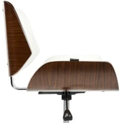 TOTOWA - Bureaustoel - Donkerhout/Zwart - Kunstleer -Leen Bakker Winkel 08b402ef766642b09f37e158cacdcf34