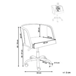 ELKHART - Bureaustoel - Zwart - Kunstleer -Leen Bakker Winkel 08ca9c076add4ea1a2624400a9ece5de