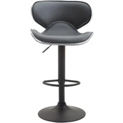 CLP Set Van 2 Barkruk Las Vegas V2 Zwart Frame - Kunstleer - Grijs -Leen Bakker Winkel 099c87c05e89478b8eb765758044dbd2