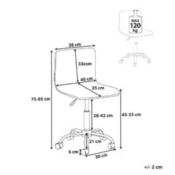 ORLANDO - Bureaustoel - Zwart - Kunstleer 14 ORLANDO - Bureaustoel - Zwart - Kunstleer -Leen Bakker Winkel 09a5d8a2816e4b1eaff356a9badb72ba