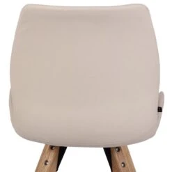 CLP Eetkamerstoel Luna Natura Frame - Kunstleer - Creme -Leen Bakker Winkel 0a7cb147b25342a382aad4065a447c9a