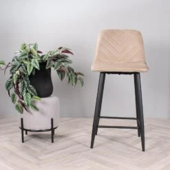 DS4U - Gaby Barkruk Velvet 65 Cm 2.0 - Champagne -Leen Bakker Winkel 0b77a5ee47364b4ba43913a746980ddb