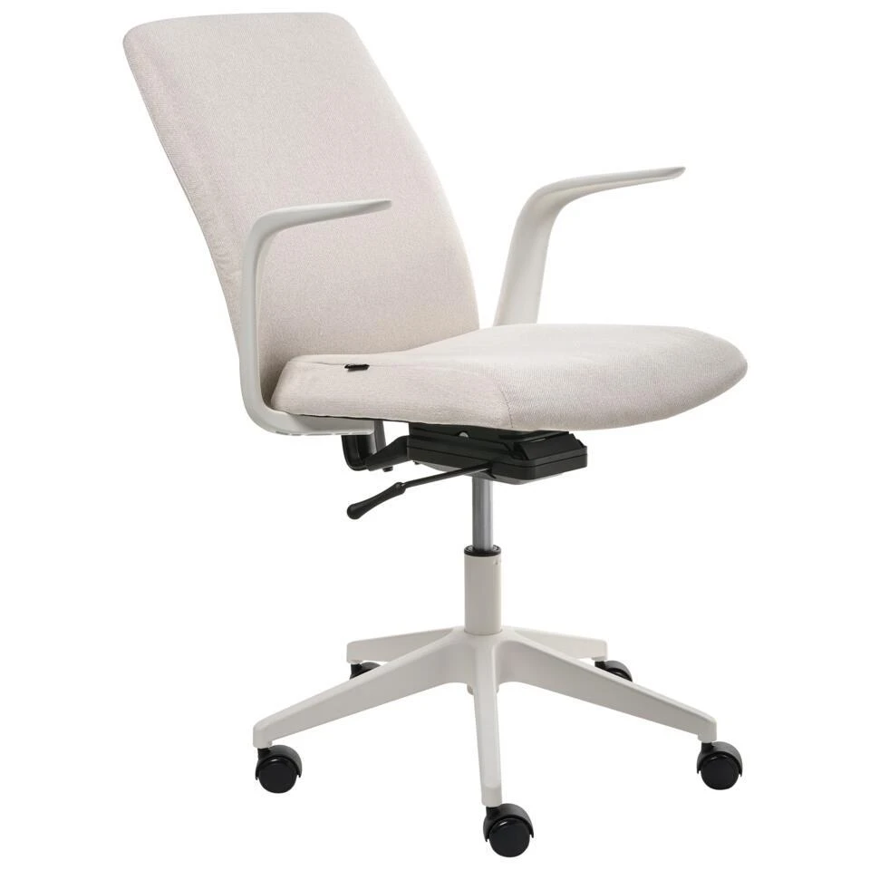 CAPTAIN - Bureaustoel - Beige - Polyester 7 CAPTAIN - Bureaustoel - Beige - Polyester - Afbeelding 5