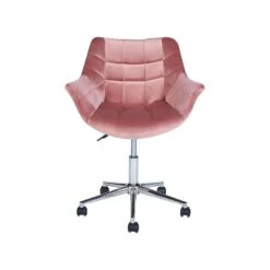 Beliani Bureaustoel LABELLE - Roze Fluweel 9 Beliani Bureaustoel LABELLE - Roze Fluweel -Leen Bakker Winkel 0cc9f401a4c84d008a11496d7f00f9dc