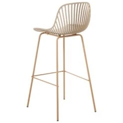 KLEVE - Set Van 4 Barstoelen - Beige - Synthetisch Materiaal -Leen Bakker Winkel 0cce1c0a41894bb1bb065dd31aa21801