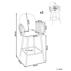 AMITY - Barkruk Set Van 2 - Lichtbeige - Polyester 16 AMITY - Barkruk Set Van 2 - Lichtbeige - Polyester -Leen Bakker Winkel 0d5ffd3933b440b79b583576ccf31452