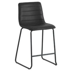 Industriële Barkruk Mark Zwart - Zithoogte 65 Cm - Kunstleder - Zwart -Leen Bakker Winkel 0da068d9ee0f4f36bd9a6b83b024cdc9