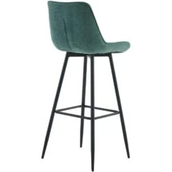 CLP Set Van 2 Barkruk Dartford Mat Zwart Frame - Stof - Groen -Leen Bakker Winkel 0df49a5a0b0447c5be55d383f0f27834