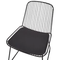 PENSACOLA - Eetkamerstoel Set Van 2 - Zwart - Metaal -Leen Bakker Winkel 0f1d56f30b0d430e85b89113f3c0c7e4