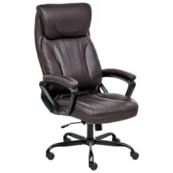 PROUD - Bureaustoel - Donkerbruin - Kunstleer -Leen Bakker Winkel 0f2dee64009d46a9952080ccdf3de1a8