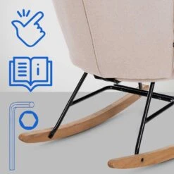 CLP Schommelstoel Sanka Stof - Creme 15 CLP Schommelstoel Sanka Stof - Creme -Leen Bakker Winkel 0f36dd0a6c70438ca68dcbf96d41c67f