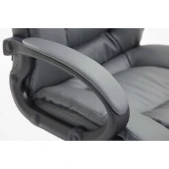 CLP Bureaustoel XL Sparta Zwart Frame - Kunstleer - Grijs -Leen Bakker Winkel 0f76bd8f1fc44f478d54570fb9ae5584