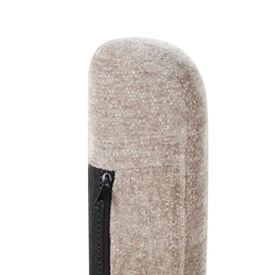 KVELIA - Schommelstoel - Taupe - Polyester 10 KVELIA - Schommelstoel - Taupe - Polyester - Afbeelding 8