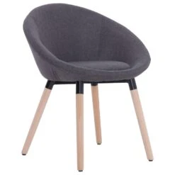 VidaXL Eetkamerstoelen 2 St Stof Donkergrijs -Leen Bakker Winkel 1000007604 0102