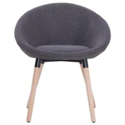 VidaXL Eetkamerstoelen 2 St Stof Donkergrijs -Leen Bakker Winkel 1000007604 0103