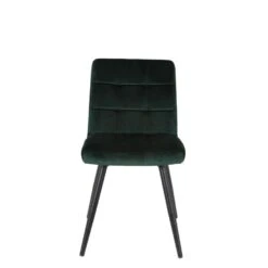 Eetkamerstoel Olive - Groen - Velvet -Leen Bakker Winkel 1000023385 0111