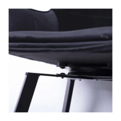 Giga Meubel Barkruk Velvet Zwart - Draaibaar - 49x53x102cm - Barkruk Shannon -Leen Bakker Winkel 1000027418 0103