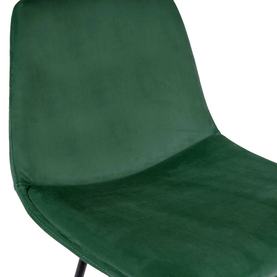 Barkruk Donkergroen Velvet Stof - Zithoogte 76cm - Zonder Armleuning - Barkruk 5 Barkruk Donkergroen Velvet Stof - Zithoogte 76cm - Zonder Armleuning - Barkruk - Afbeelding 3