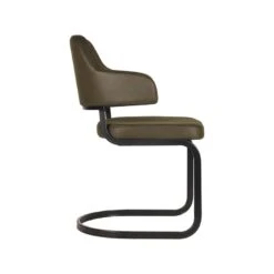 LABEL51 Eetkamerstoel Otta - Army Green - Microfiber -Leen Bakker Winkel 1000028318 0103