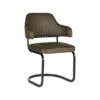 LABEL51 Eetkamerstoel Otta - Army Green - Microfiber -Leen Bakker Winkel 1000028318