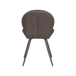 LABEL51 Eetkamerstoel Sil - Antraciet - Microfiber -Leen Bakker Winkel 1000028386 0103