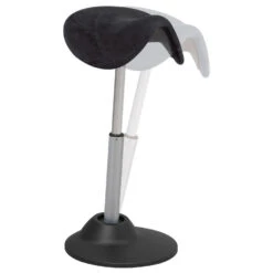 Lugo Ergonomische Zit-sta Kruk / Wiebelkruk - Zwart 8 Lugo Ergonomische Zit-sta Kruk / Wiebelkruk - Zwart -Leen Bakker Winkel 1000039211 0102