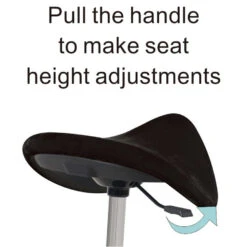 Lugo Ergonomische Zit-sta Kruk / Wiebelkruk - Zwart 9 Lugo Ergonomische Zit-sta Kruk / Wiebelkruk - Zwart -Leen Bakker Winkel 1000039211 0103