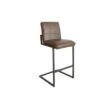 Industriële Barkruk Hoxton Taupe - Zithoogte 78 Cm - Kunstleder - Bruin -Leen Bakker Winkel 1000042390