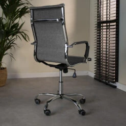 Industriële Bureaustoel Matt Grijs Stof Hoog - 50x55x112 Cm - Stof - Grijs 8 Industriële Bureaustoel Matt Grijs Stof Hoog - 50x55x112 Cm - Stof - Grijs -Leen Bakker Winkel 1000042421 0102