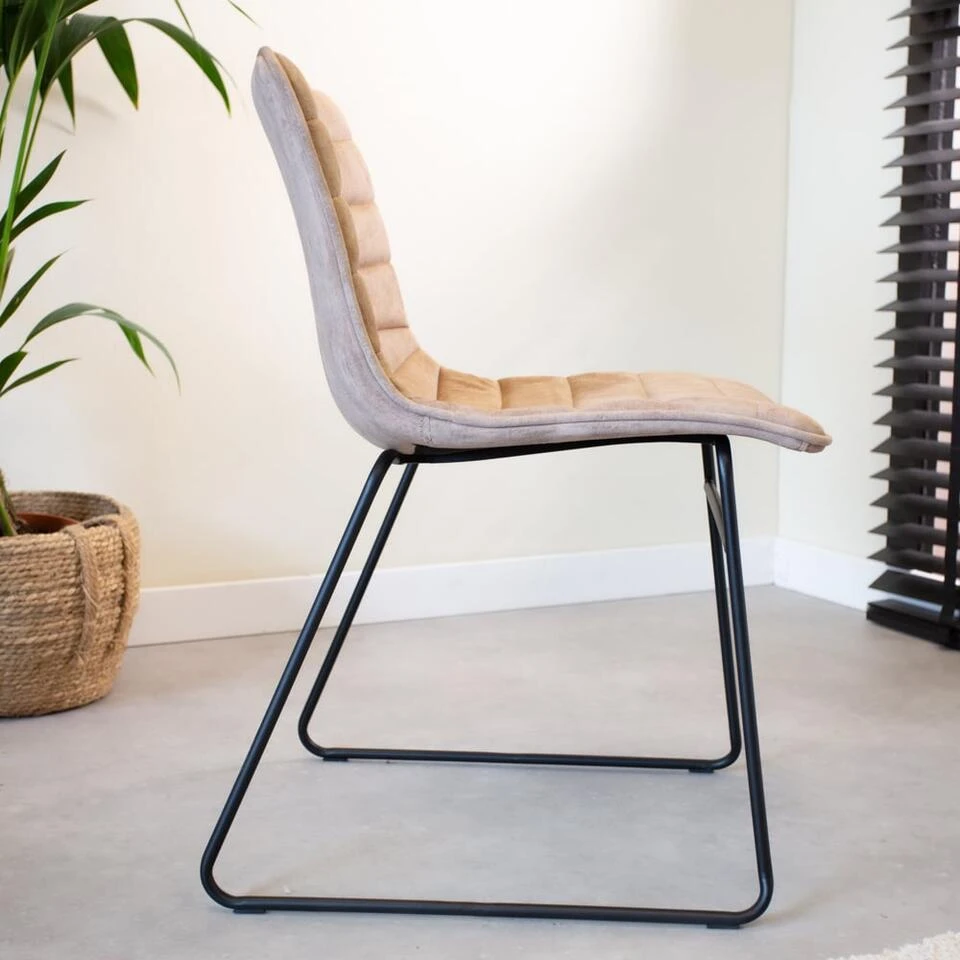 Eetkamerstoel Vienna Velvet Roze - Stof - Roze 4 Eetkamerstoel Vienna Velvet Roze - Stof - Roze - Afbeelding 2