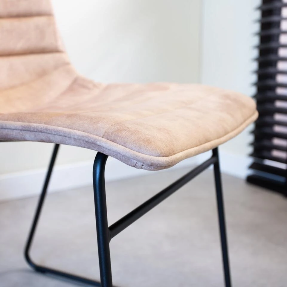 Eetkamerstoel Vienna Velvet Roze - Stof - Roze 6 Eetkamerstoel Vienna Velvet Roze - Stof - Roze - Afbeelding 4