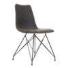 Industriële Eetkamerstoel Viano Antraciet - Kunstleder - Grijs -Leen Bakker Winkel 1000042482