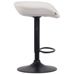 CLP Barkruk Anaheim Zwart Frame Vilt - Wit -Leen Bakker Winkel 1000043271 0102