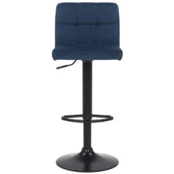 CLP Barkruk Feni Fluweel - Blauw -Leen Bakker Winkel 1000043305 0101