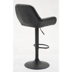 CLP Set Van 2 Barkrukken Braga Zwart Frame Kunstleer - Zwart -Leen Bakker Winkel 1000043341 0103