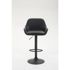 CLP Barkruk Braga Zwart Frame Kunstleer - Zwart -Leen Bakker Winkel 1000043349 0101