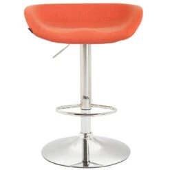 CLP Barkruk Anaheim Chroom Frame Vilt - Oranje -Leen Bakker Winkel 1000043352 0101