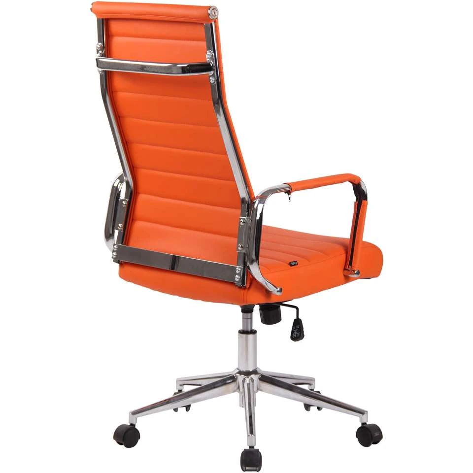 CLP Bureaustoel Columbus Kunstleder - Oranje 6 CLP Bureaustoel Columbus Kunstleder - Oranje - Afbeelding 4