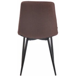 CLP Set Van 4 Eetkamerstoelen Telde Stof - Bruin -Leen Bakker Winkel 1000043420 0103