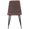 CLP Set Van 4 Eetkamerstoelen Telde Stof - Bruin -Leen Bakker Winkel 1000043420
