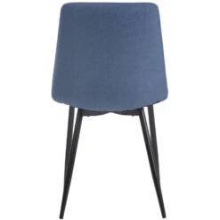 CLP Set Van 4 Eetkamerstoelen Telde Stof - Blauw -Leen Bakker Winkel 1000043429 0103