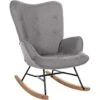 CLP Schommelstoel Sanka Stof - Grijs -Leen Bakker Winkel 1000043441