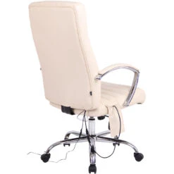 Clp Bureaustoel Valais Met Massage Functie Kunstleer - Crème -Leen Bakker Winkel 1000046415 0103