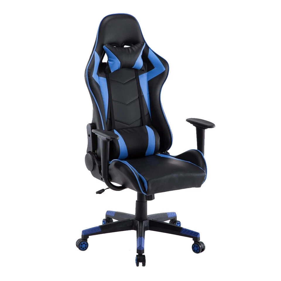 Gamestoel Las Vegas - Zwart / Blauw - Gaming Stoel - Bureaustoel 3 Gamestoel Las Vegas - Zwart / Blauw - Gaming Stoel - Bureaustoel